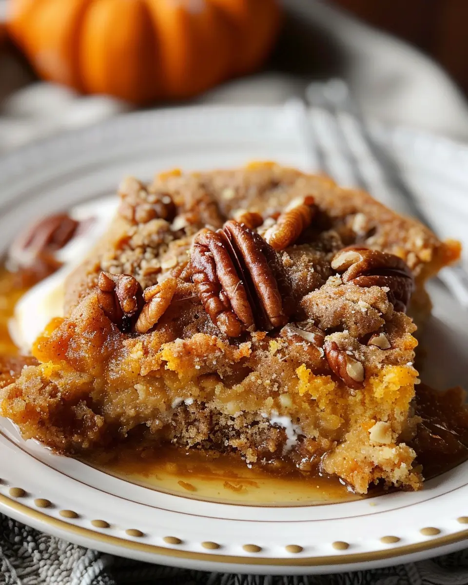 Print Recipe Pumpkin Pecan Cobbler: Easy Fall Comfort Dessert