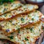 Low-Carb Garlic Keto Flatbread for Irresistible Dipping Delight
