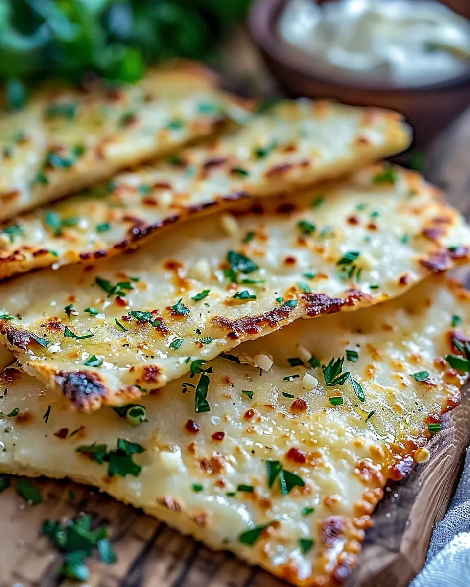 Low-Carb Garlic Keto Flatbread: A Simple Dipping Delight