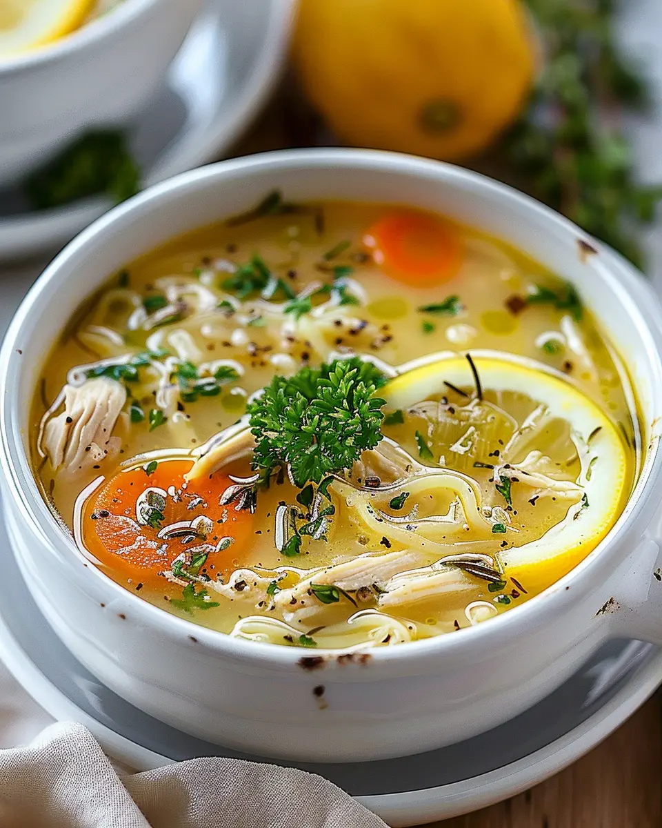 Greek Lemon Chicken Soup: Easy Comfort Food for Cozy Nights
