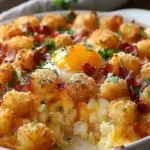 Crispy Tater Tot Breakfast Casserole