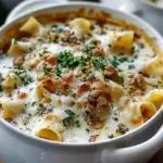 Creamy Alfredo Lasagna Soup