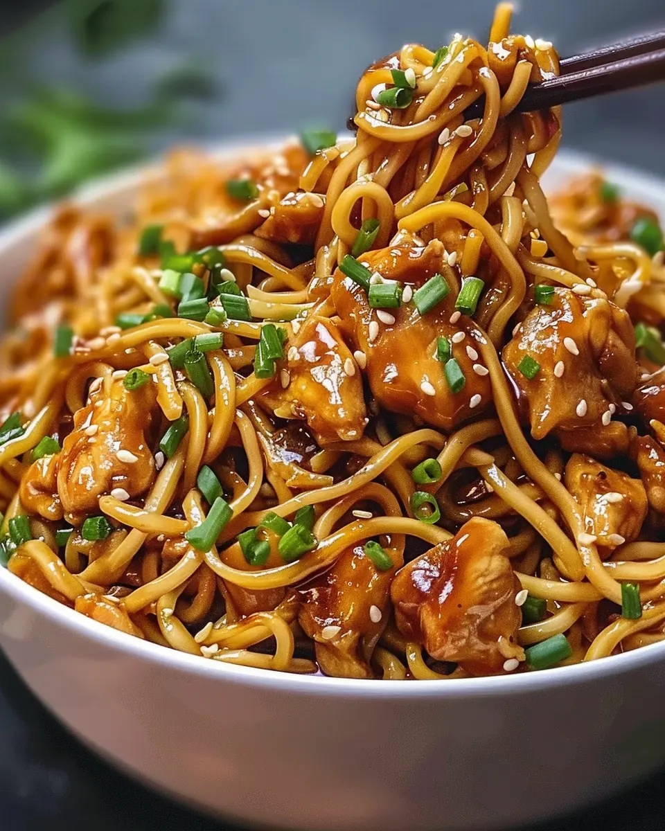 Sticky Garlic Chicken Noodles: Easy Comfort Food for Home Cooks