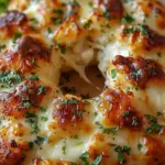 Chicken Alfredo Monkey Bread