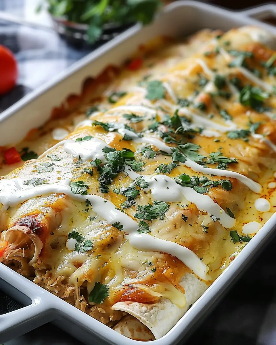 Creamy Queso Chicken Enchiladas for Easy Family Dinners