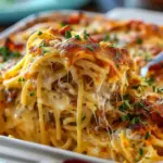 Creamy Southern Spaghetti Bake