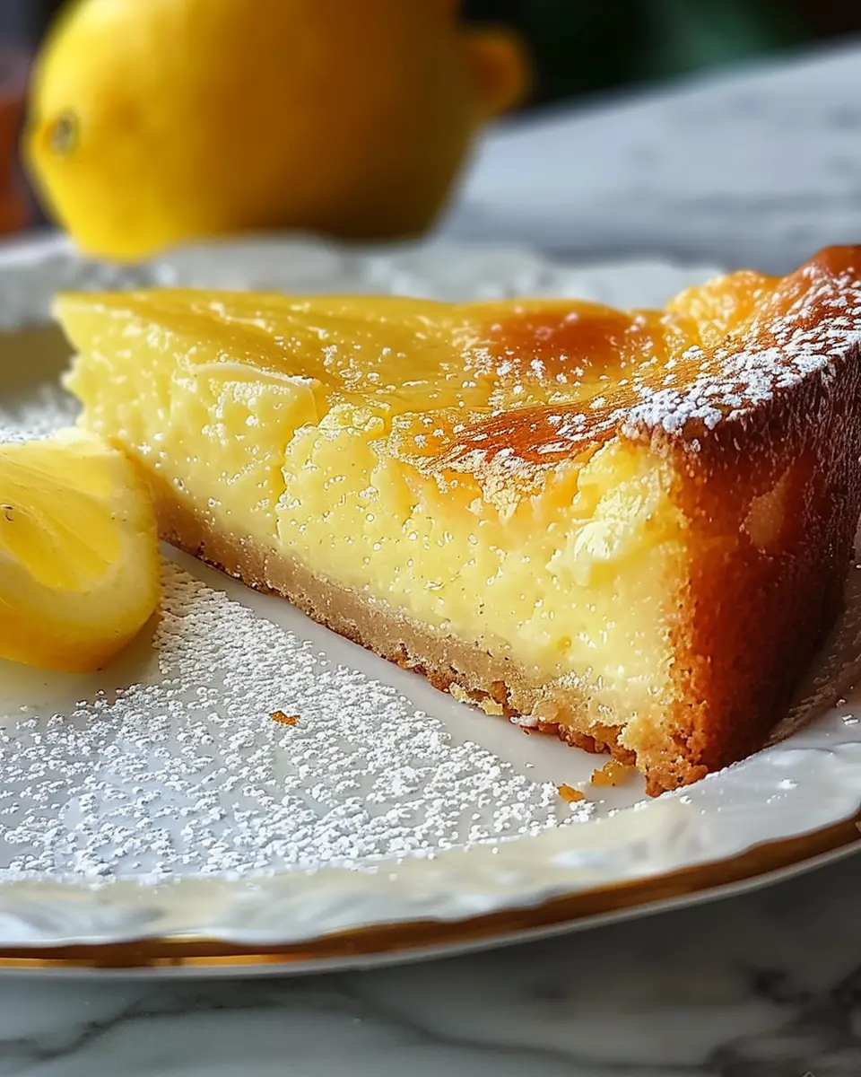 Italian Grandma’s Lemon Custard Cake: The Best Sweet Delight