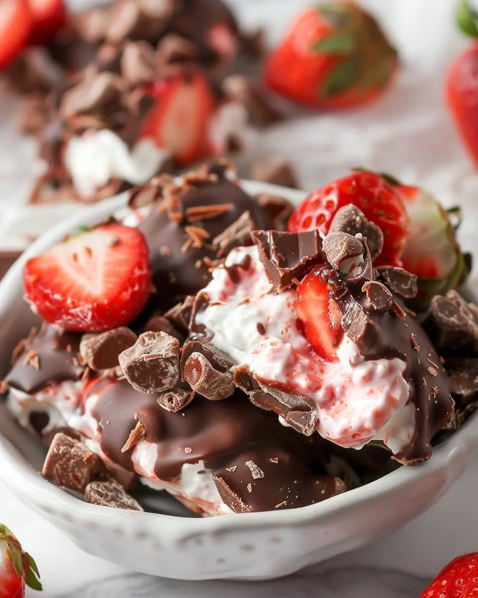 Chocolate Strawberry Yogurt Clusters: A Delightfully Healthy Treat