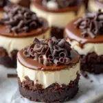 Brownie Bottom Mini Cheesecakes