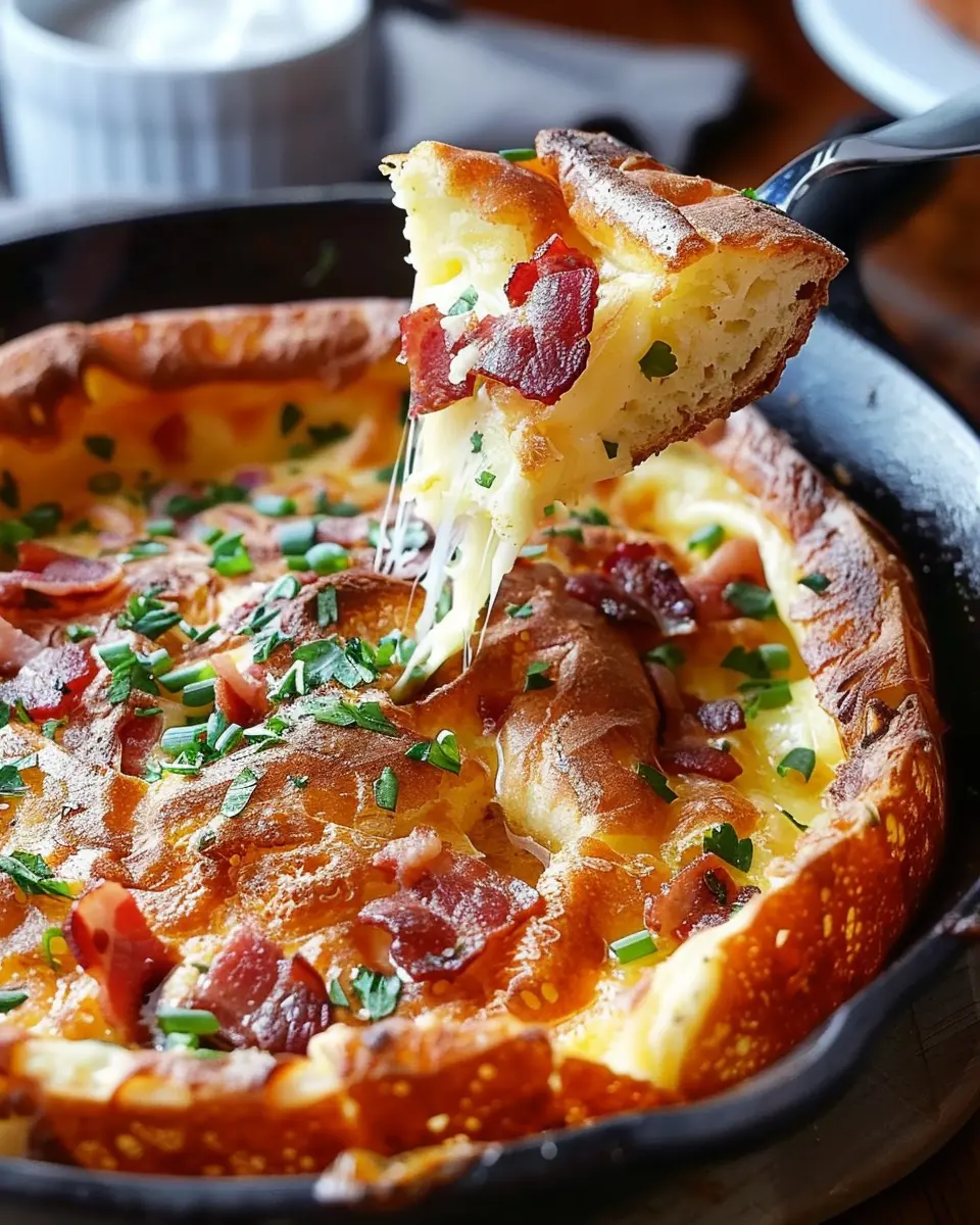 Savory Cheddar Turkey Bacon Dutch Baby: A Simple Delight