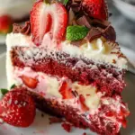 Strawberry Earthquake Cake