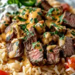 Steak Queso Rice