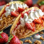 Strawberry Crunch Cheesecake Tacos Recipe