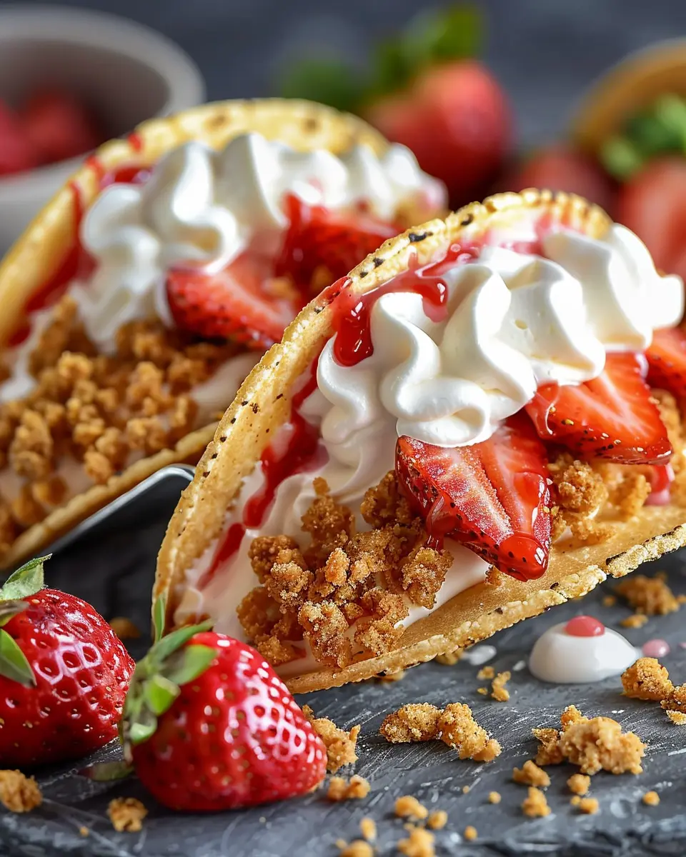 Strawberry Crunch Cheesecake Tacos Recipe: A Sweet Indulgence at Home