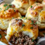 Cheesy Beef Biscuit Bombs