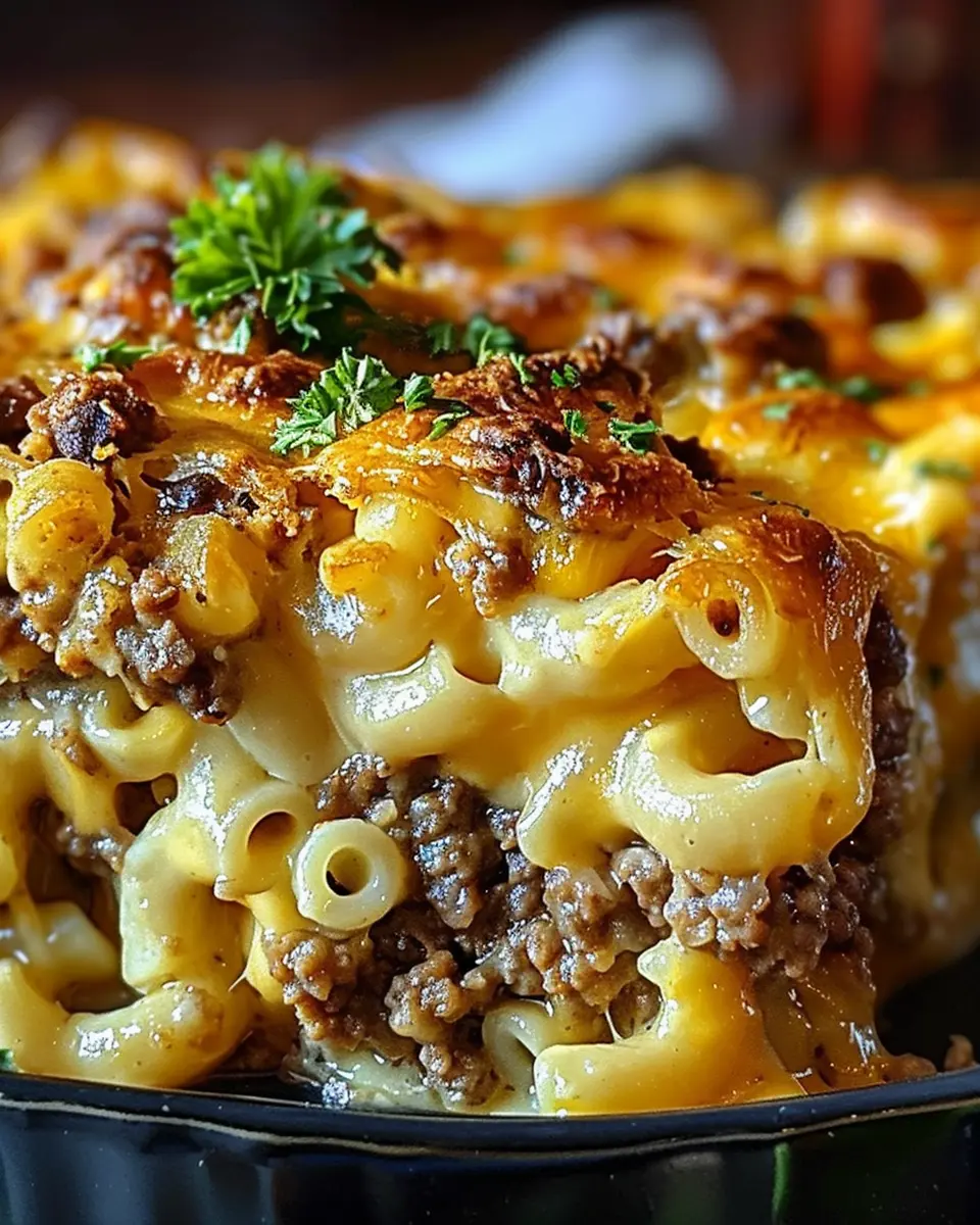 Mac and Cheese Meatloaf Casserole with Turkey Bacon Delight
