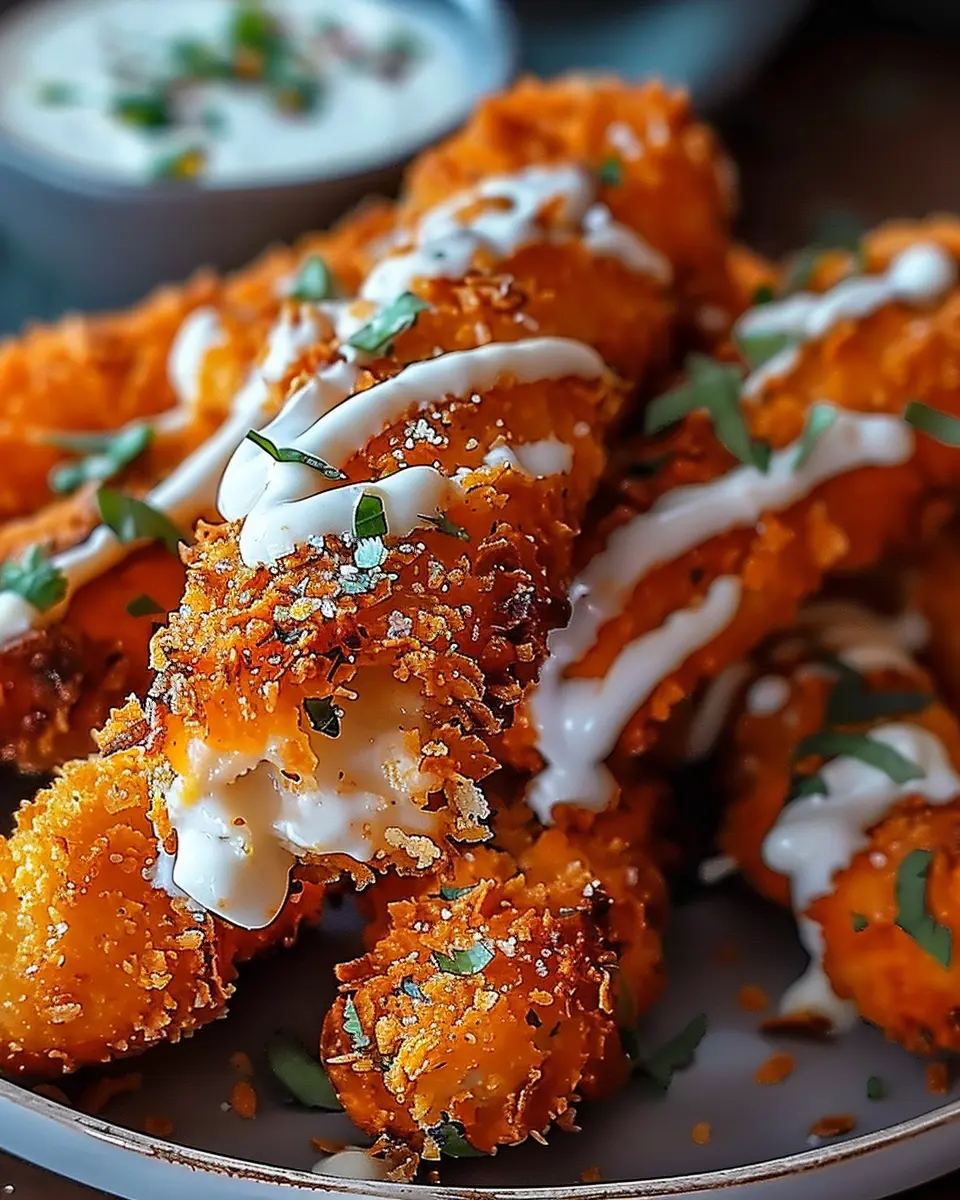 Buffalo Chicken Mozzarella Sticks: Indulgent Spicy Snack Delight