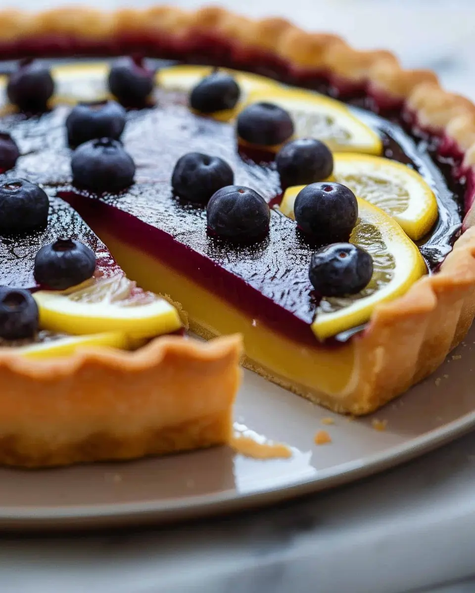 blueberry lemon curd tart: the best homemade indulgence