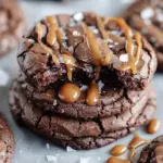 Double Chocolate Salted Caramel Cookies