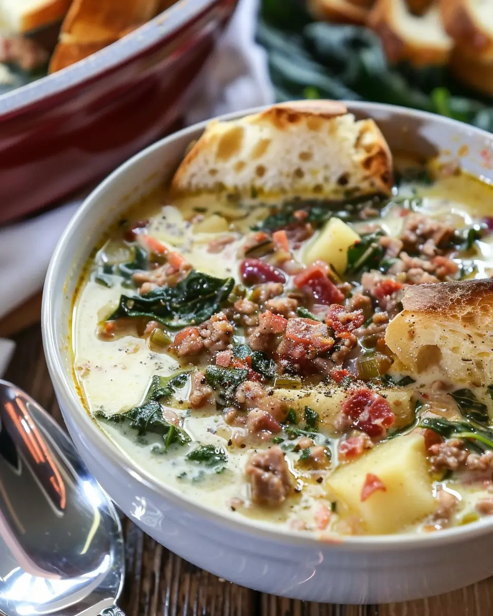 Zuppa Toscana Soup: Easy Turkey Bacon and Chicken Ham Delight