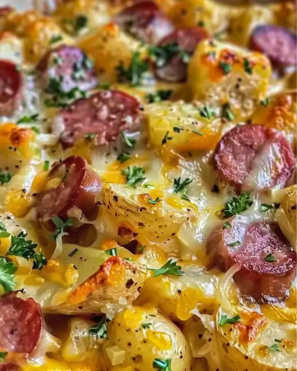 Cheesy Ranch Potatoes and Smoked Sausage: Easy Comfort Food Delight