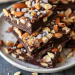 Dark Chocolate and Sea Salt Nut Bars