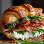 Apple & Goat Cheese Croissant Sandwich: A Tasty Delight!