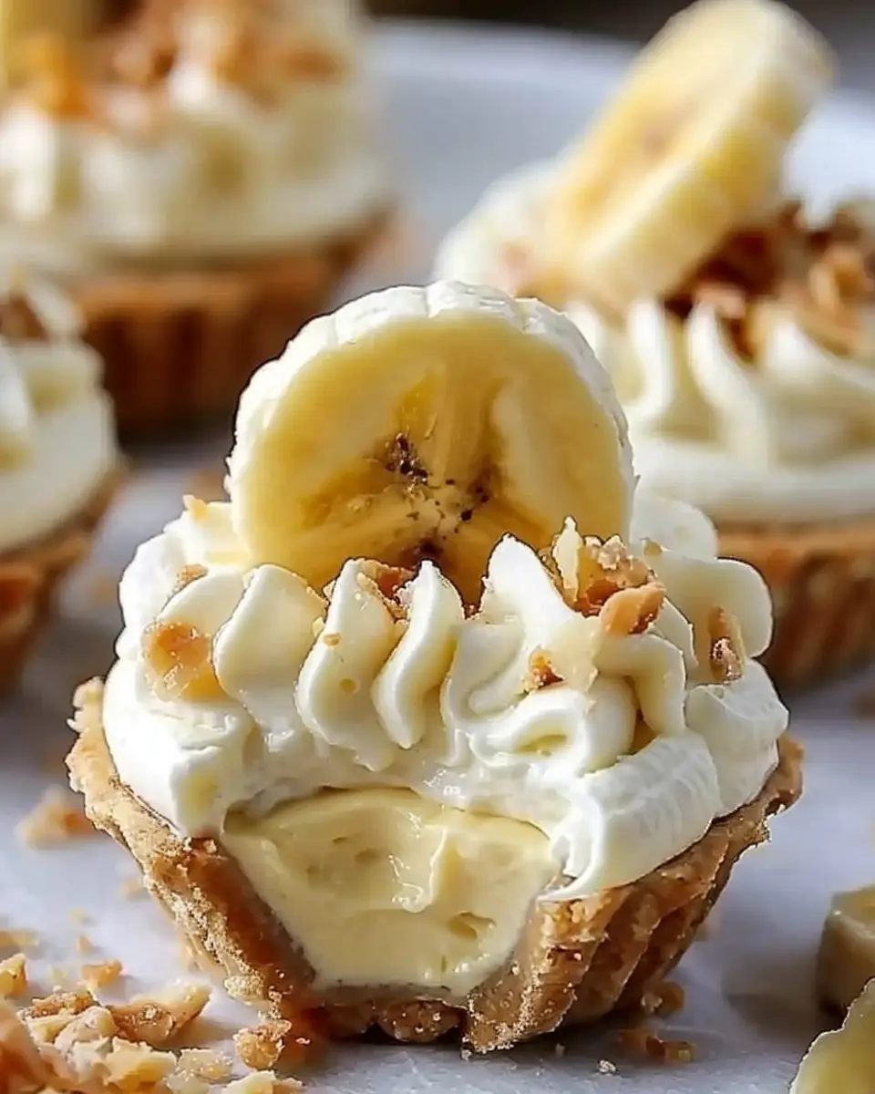 No-Bake Mini Banana Cream Pies – Easy & Delicious Dessert Recipe