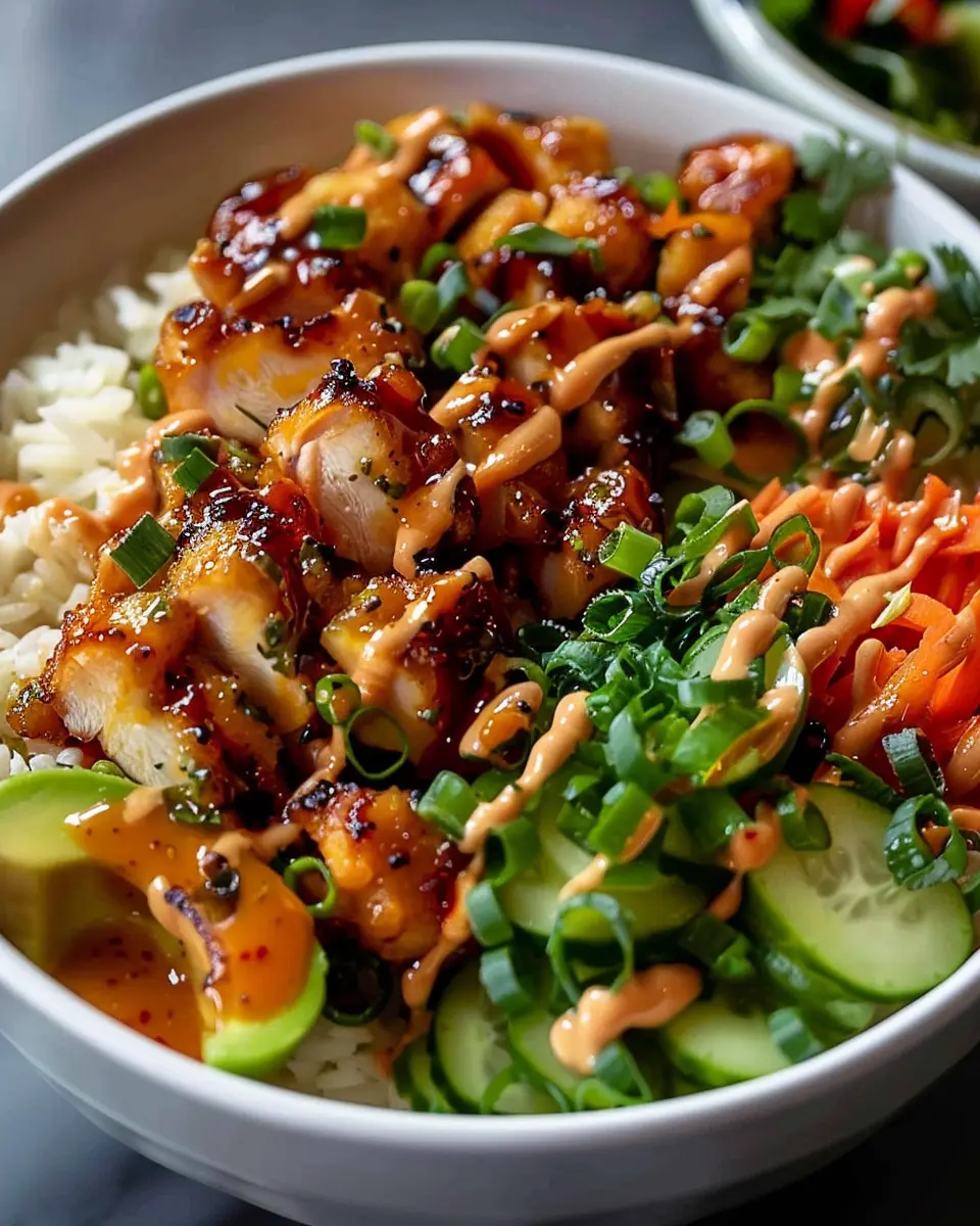 Bang Bang Chicken Bowl: Easy and Irresistibly Spicy Delight