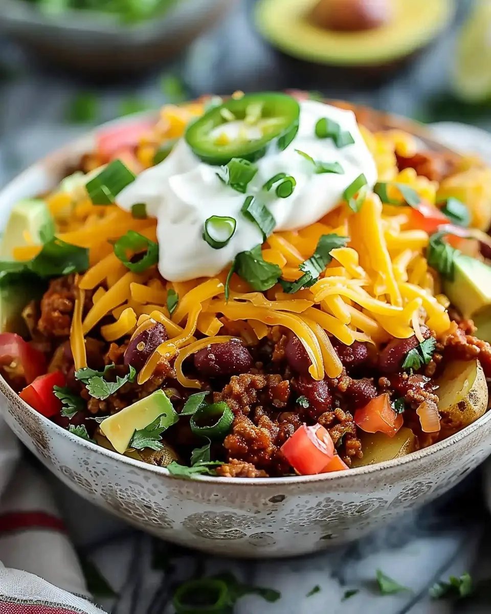 Loaded Potato Taco Bowl