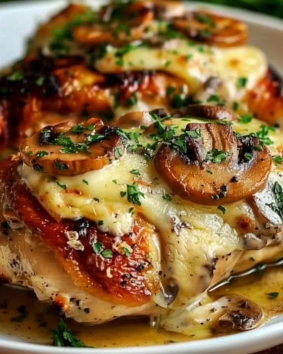 Gouda & Mushroom Stuffed Chicken: Juicy Delight for Home Chefs
