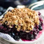 The Ultimate Healthy Blueberry Crumble
