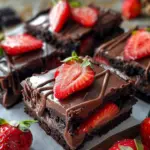 Chocolate Covered Strawberry Brownies