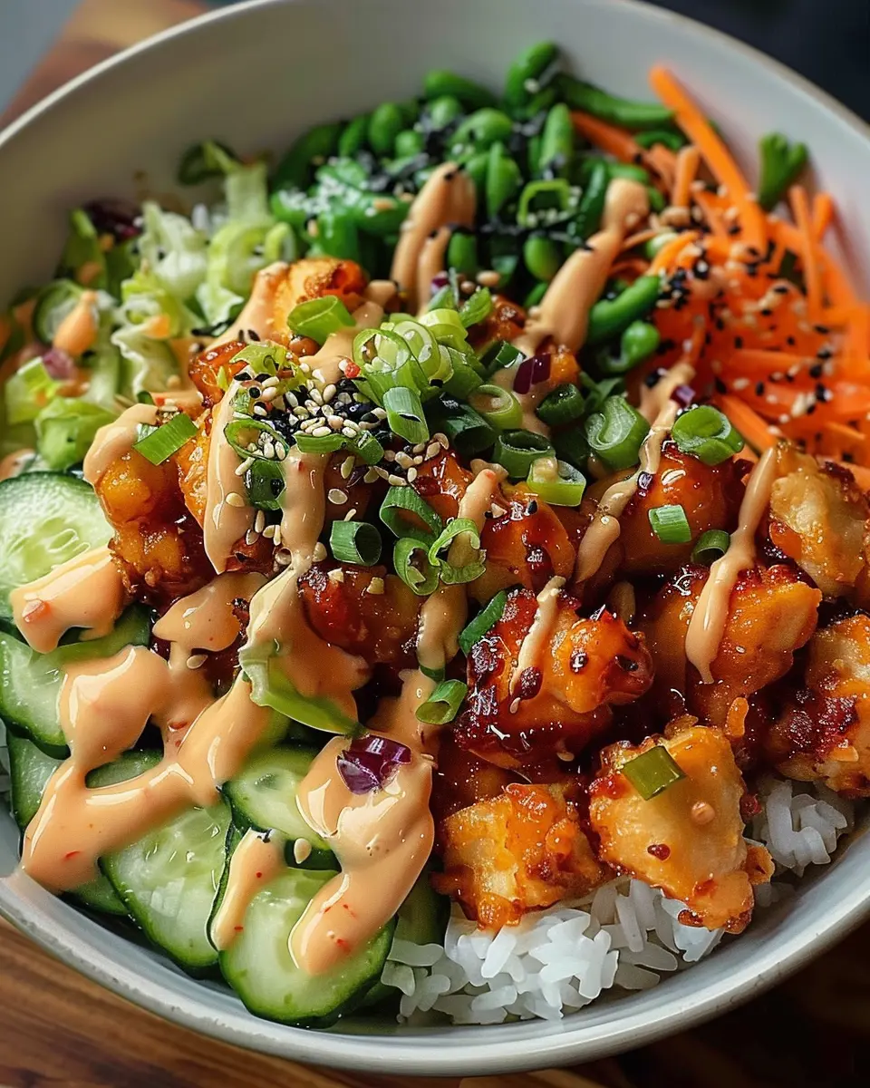Bang Bang Chicken Bowl: Easy Recipe with Turkey Bacon Twist