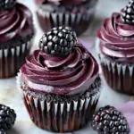 Irresistible Dark Chocolate Blackberry Cupcakes for Sweet Indulgence