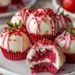 Strawberry Velvet Cheesecake Truffle Bites
