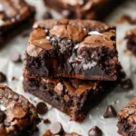 The BEST Fudgy Chewy Brookies
