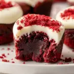 Homemade Red Velvet Brownie Bites
