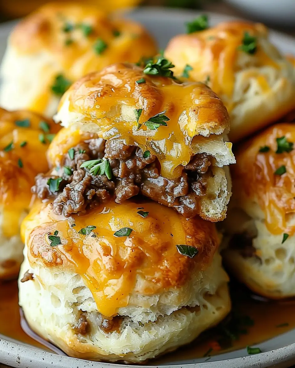 Cheesy Beef Biscuit Bombs: Indulgent Flavor for Home Chefs