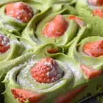 Strawberry Matcha Latte Rolls