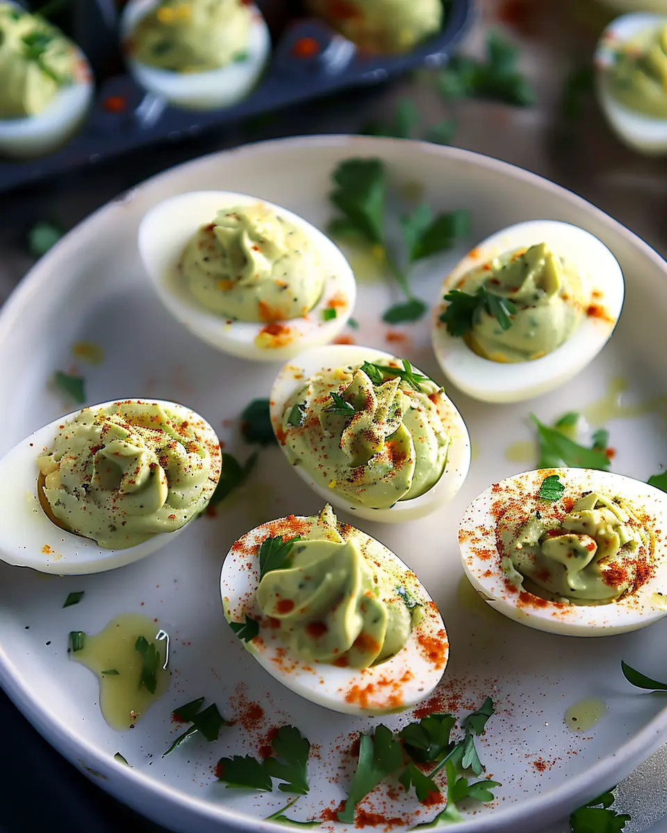 Avocado Deviled Eggs