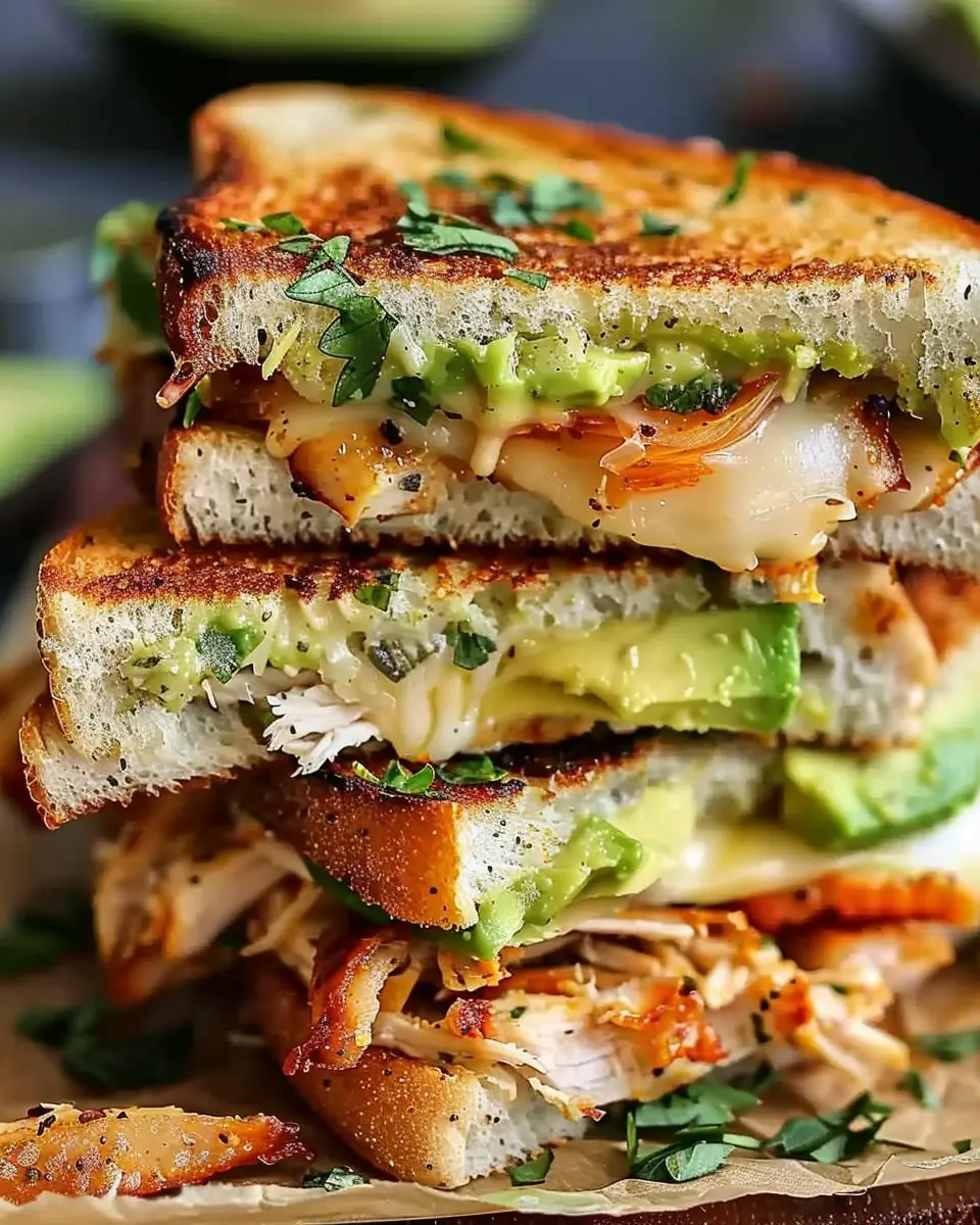 Chicken Avocado Melt Sandwich
