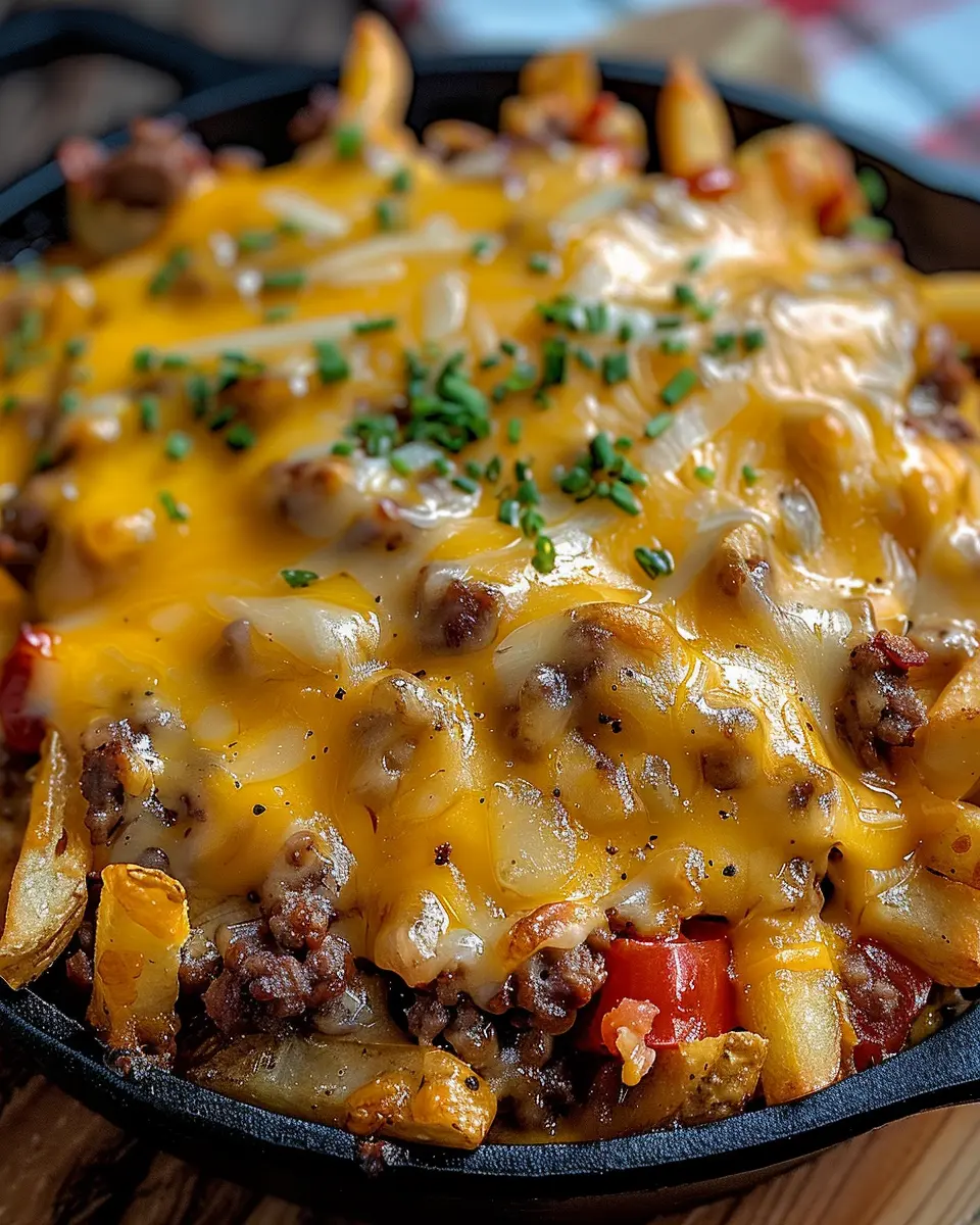 Cheeseburger French Fry Casserole