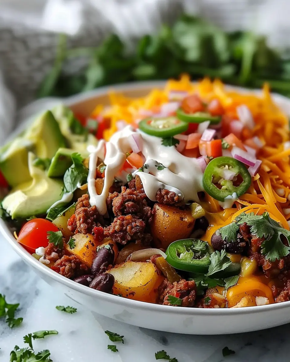 Loaded Potato Taco Bowl