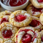 Lemon Cookies with Raspberry Curd
