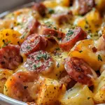 Cheesy Ranch Potatoes and Smoked Sausage
