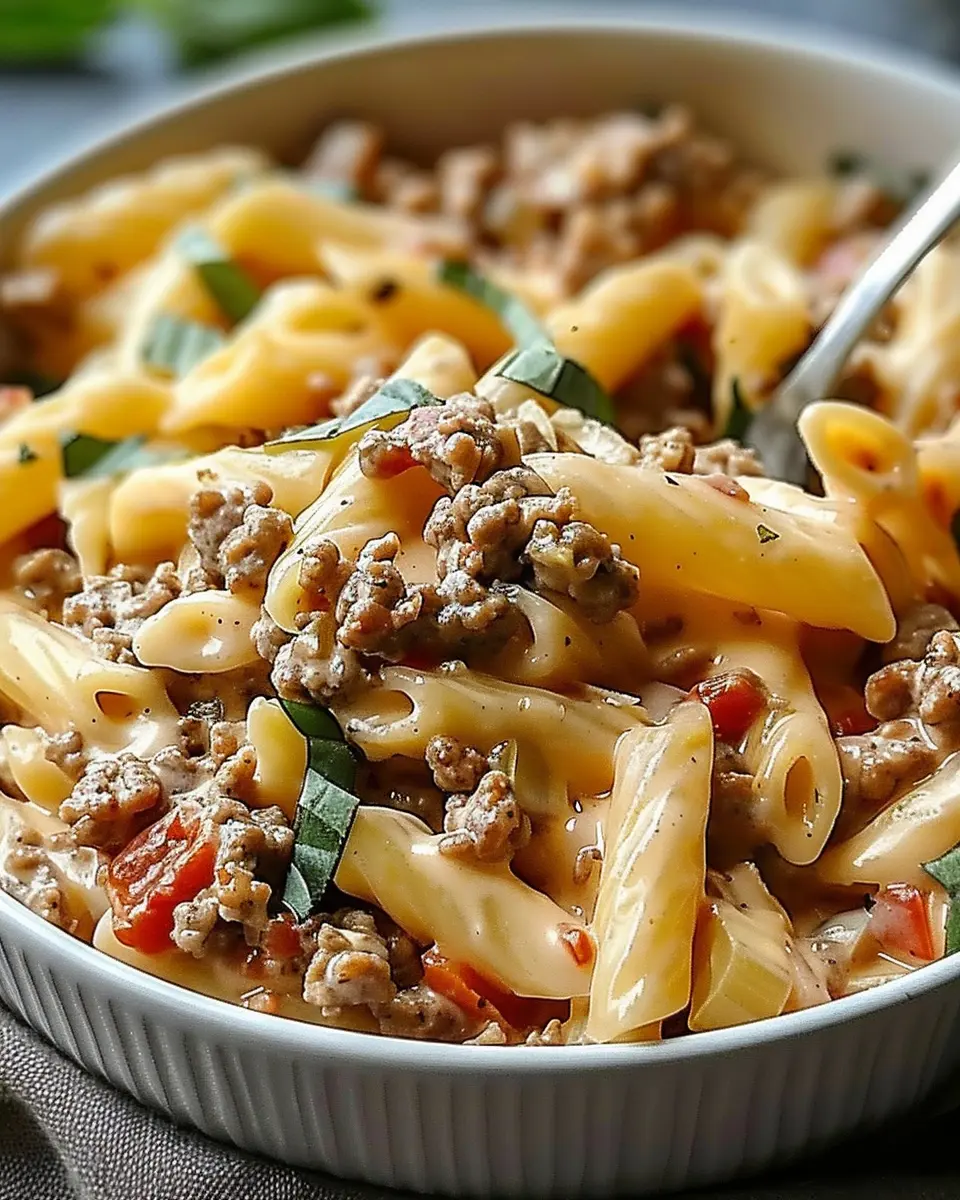 Creamy Rotel Pasta with Ground Beef for Cozy Weeknight Dinners