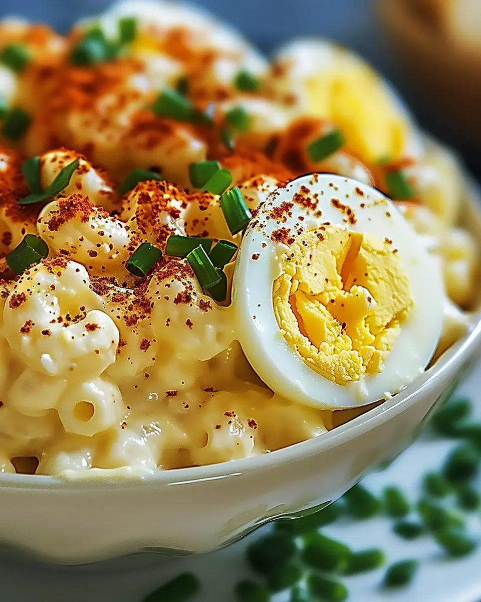 Deviled Egg Macaroni Salad