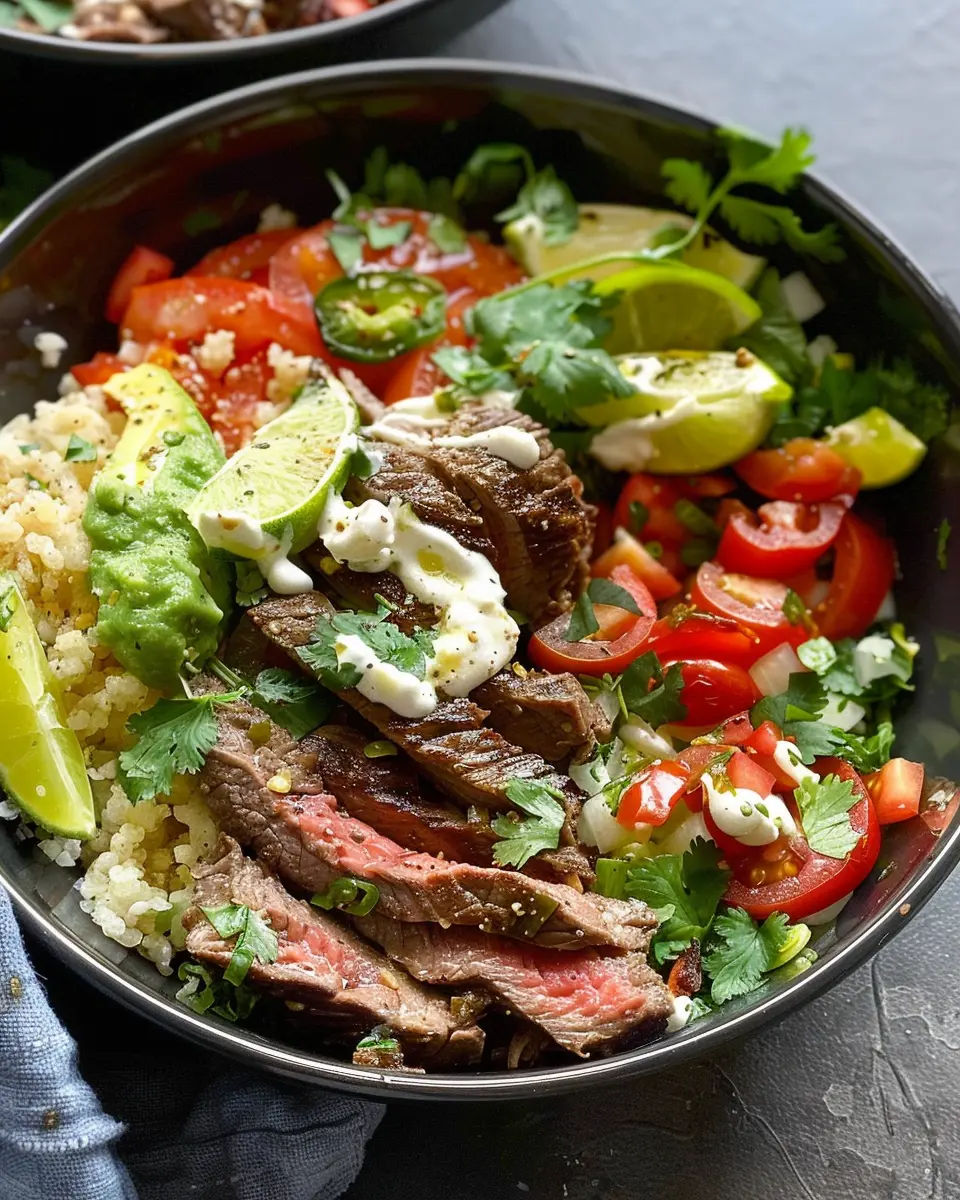 High Protein Steak Fajita Bowl: A Juicy Twist You’ll Love