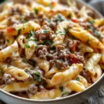 Creamy Rotel Pasta with Ground Beef for Cozy Weeknight Dinners